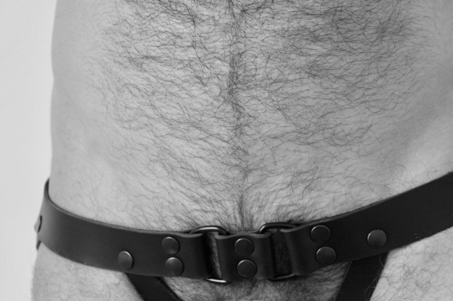 - The LEATHER STRAP JOCK All Black -